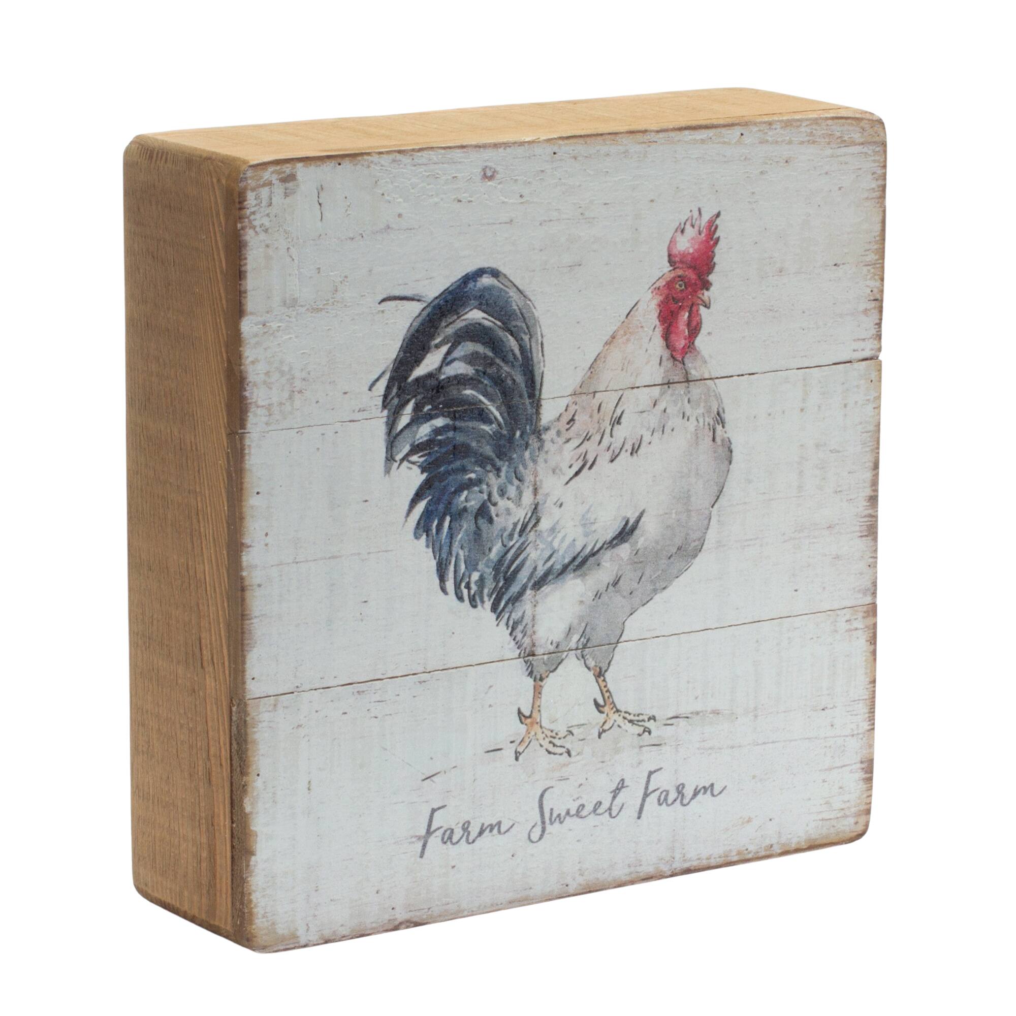 7.75" Wood Farm Sign Set